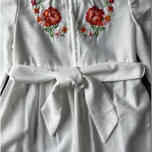 Fabulous Pellirdbe Loungees 1970s Girl's Summer Lounging Robe W/embroidery 6YR